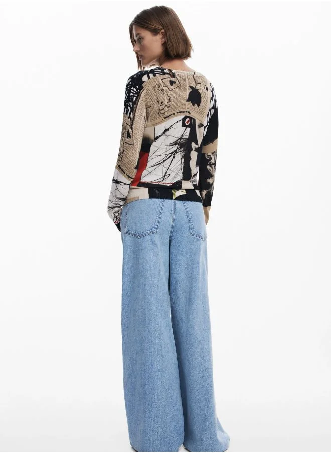 DESIGUAL Sweater Designed By Mr. Christian Lacroix