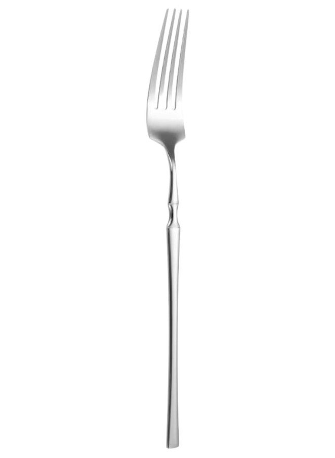KitchEase Premium Cutlery Set (4-Piece) - Stainless Steel 2 Dinner Spoons & 2 Forks with Sleek Long Handle | Modern Flatware for Dining, Hosting & Gifting (Silver) - Image 2