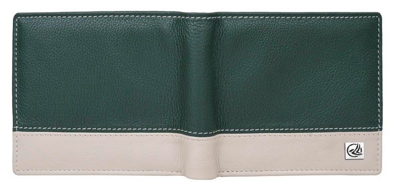 ANTONIO VALERIA Jake Green/Sand Leather Wallet for Men - Image 4