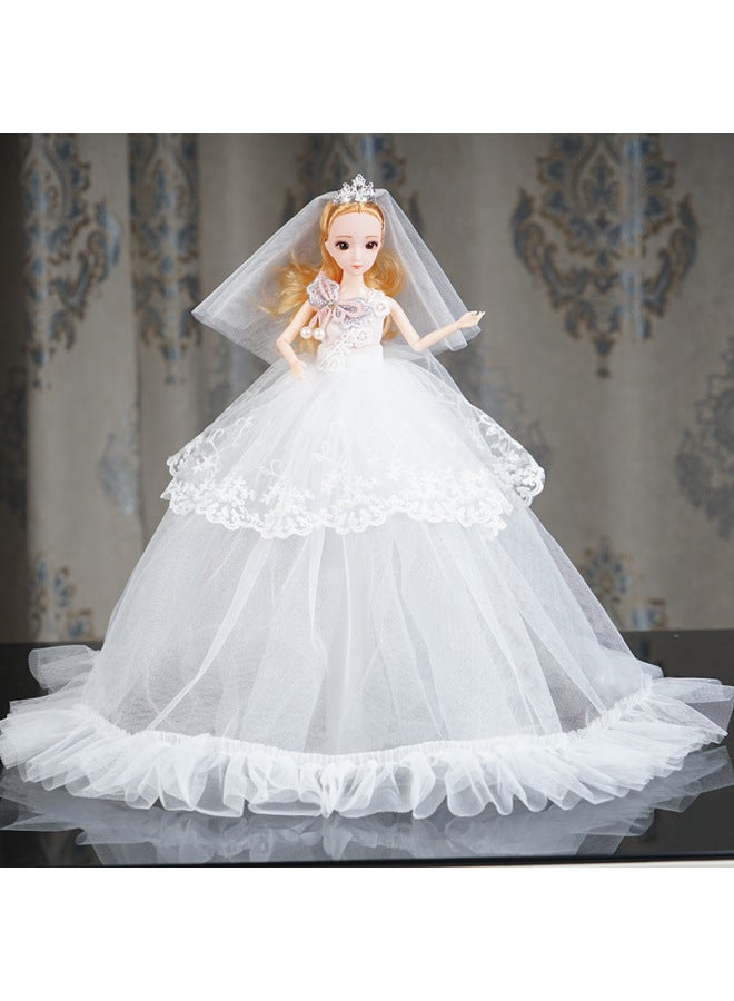 Scenery Doll Children Girls Toy Training Organization Gift Box Packaging Rubber Cartoon Doll Children Aged 4-6-Color:MHJ300 White-Height:45cm With Gift Box - Image 1