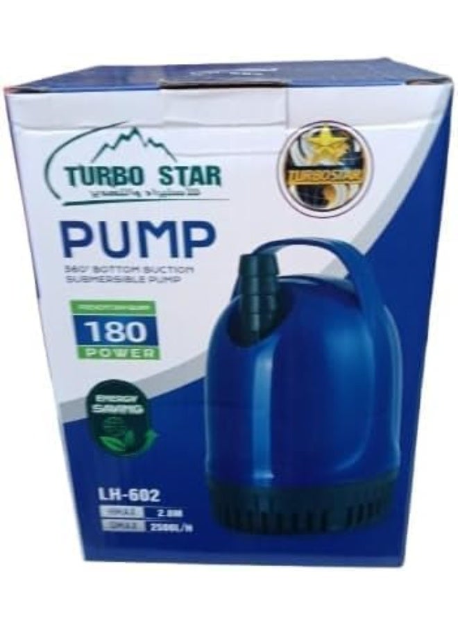 Submersible Water Pump 180W 2500L/H High Flow Water Pump with 2.8m Max Lift for Aquarium, Fish Tank, Fountain, Pond, Waterfall, Hydroponics & Water Circulation - Image 1