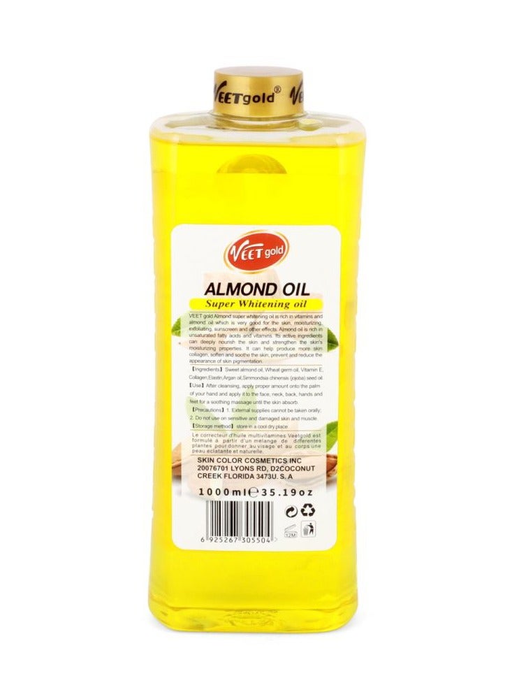 Veet gold Almond Super Whitening Body Repair Oil 1000ml - Image 3