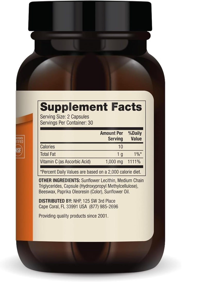 دكتور ميركولا فيتامين سي الليبوسومي - دعم الدماغ والقلب والعين والمناعة 60 كبسولة 30 حصة - Image 2