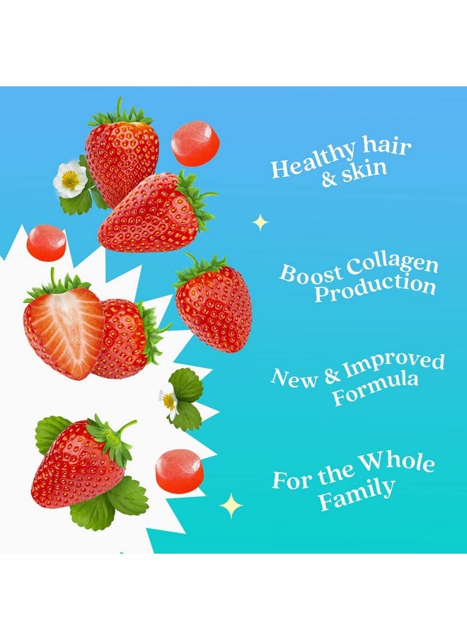 BeLive Biotin Gummies With Multivitamins Folate Inositol Supports Hair Growth Healthy Skin & Nails Vegan Pectin Based Strawberry Flavor (1)  - Image 4