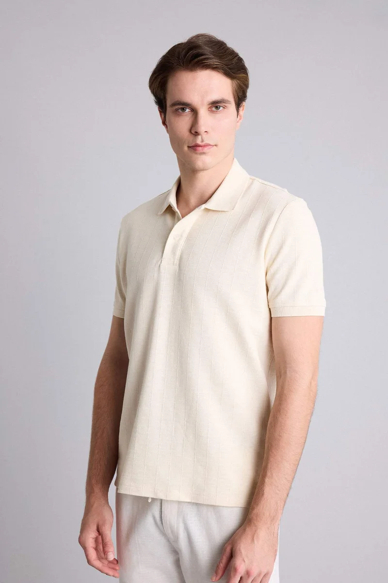 Defacto  Regular Fit Short Sleeve Polo T-Shirt for Men | Best Price UAE