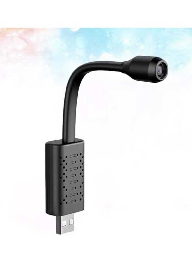 كاميرا مراقبة USB صغيرة لاسلكية واي فاي - كاميرا IP محمولة ذكية بعدسة مرنة 360 درجة، مستشعر حركة وبث مباشر عن بعد، كاميرا خفية لمراقبة المنزل والأطفال - Image 2