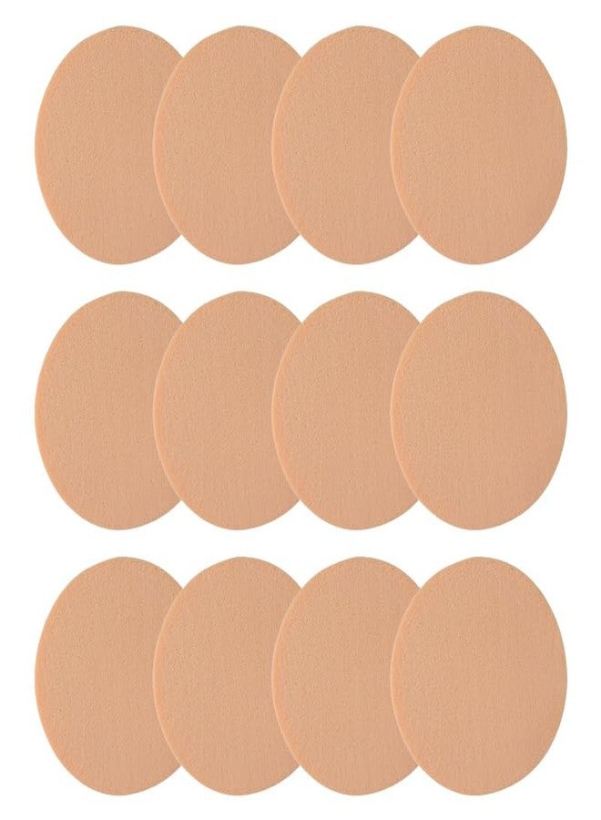 siktorrwd 12 Pcs Nude Round Makeup Sponges, Make up Sponges for Foundation and Powder, Face Blenders for Liquid and Cream Concealers, Wet and Dry Dual-Use - Image 1