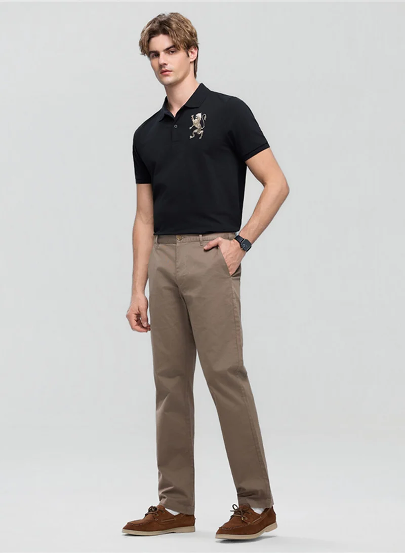 Giordano Men’s Slim Taper Stretch Cotton Khaki Pants