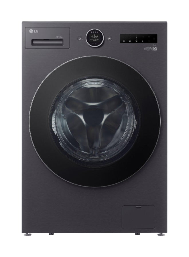 LG Front Load Washer/Dryer 20/10Kg ,6 Motion DD, Steam, ThinQ Wifi, Matte Black WSN2010BMT Matte Black - Image 1