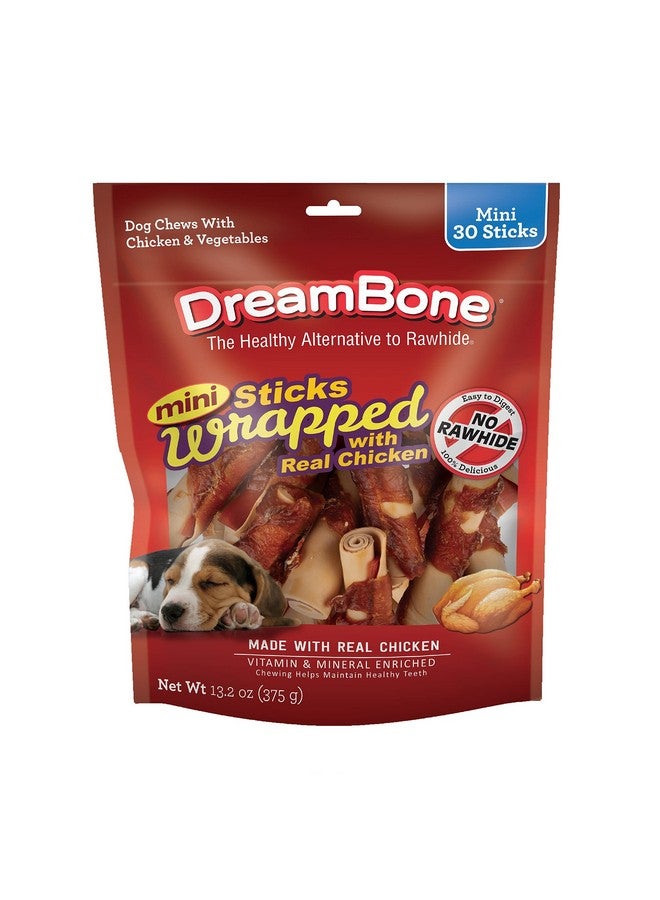 DreamBone Mini Chicken-Wrapped Sticks, 30 Ct., Rawhide-Free Chews for Dogs - Image 1
