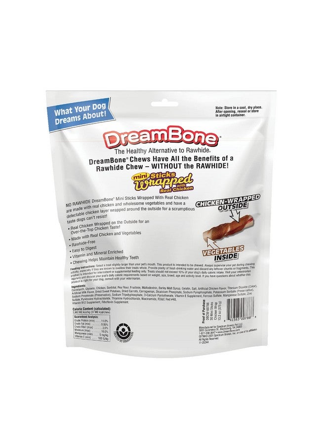 DreamBone Mini Chicken-Wrapped Sticks, 30 Ct., Rawhide-Free Chews for Dogs - Image 2