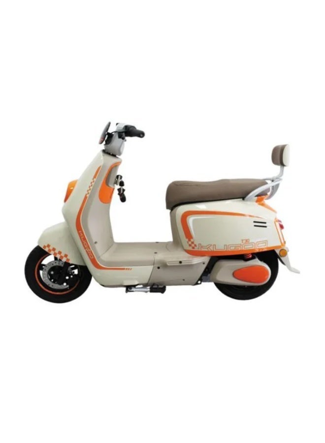 Kugoo T30 Electric Bike, 450W Motor, 48V/20Ah Battery, 14-inch Wheels, White Tea