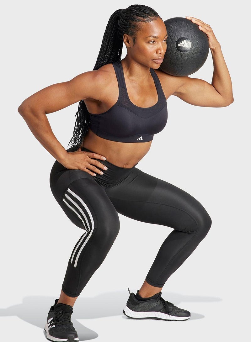 Adidas Tlrdim Hs Bra Black Training Bra 2XSB - Image 5