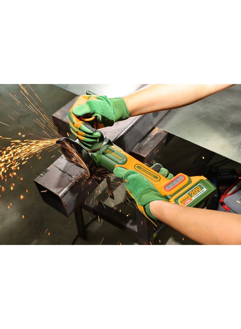 Jadever Cordless angle grinder 4.5Inch 20V With 4 amp battery and charger JDLAP5421 - Image 4