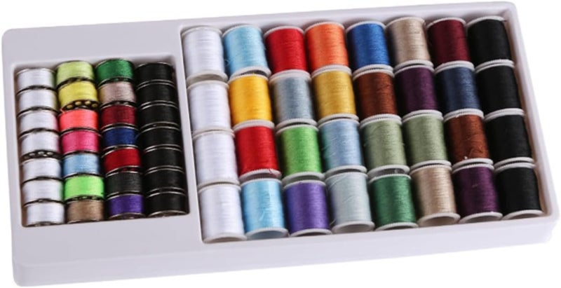 60pcs Embroidery Thread Spools Set for Adults Multi Polyester Thread Sewing Kit for Quilting - Image 1
