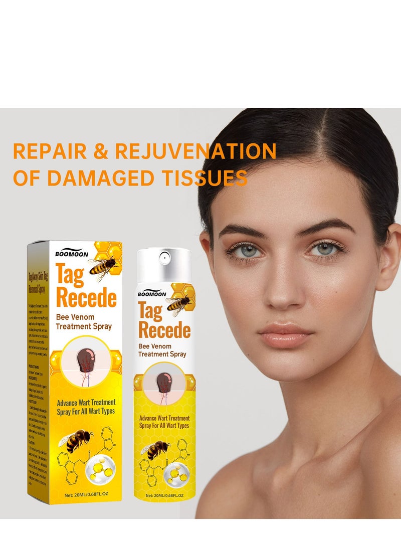 BOOMOON Bee Venom Treatment Repair Spray, Advanced Wart Treatment Spray For All Wart Types,A Gentle Safe Portable Wart Removal Spray with Natural Extracts，Protecting Health and Beauty 20ml - Image 1