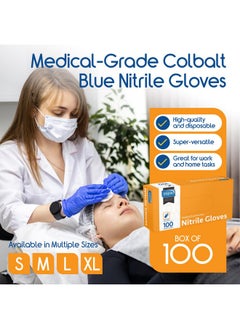 Inspire Nitrile Gloves | THE ORIGINAL Quality Stretch Nitrile Exam Cobalt Blue | Disposable Safety Gloves | 4.5 Gloves - pzsku/Z193DACBD216955DDBB80Z/45/_/1740118118/4620b76a-795c-4cad-b0c4-7544639f9b27