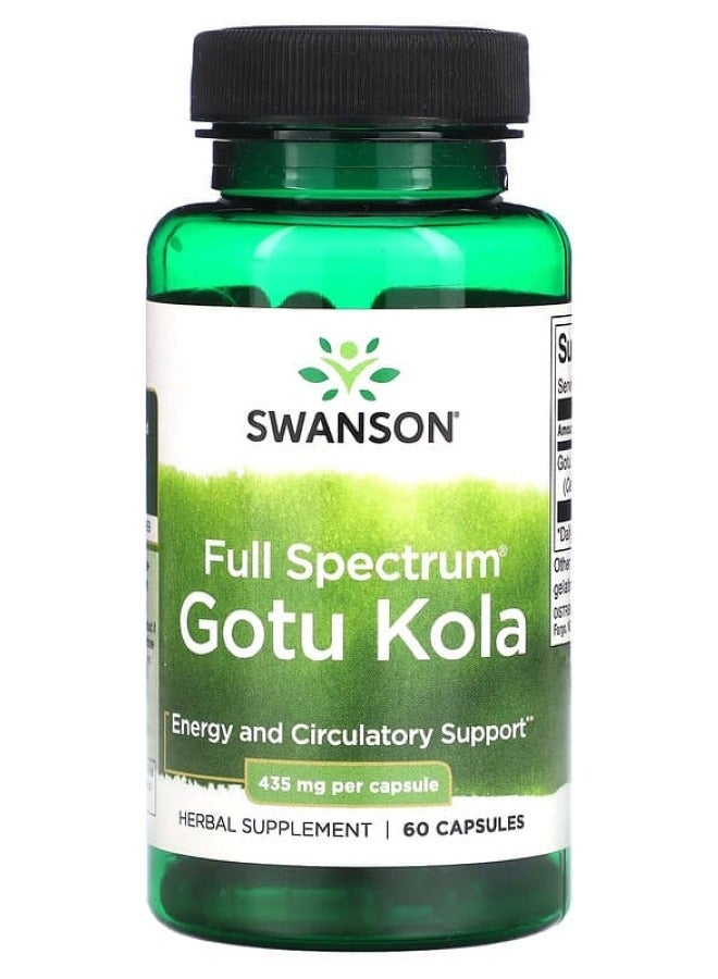 SWANSON Full Spectrum Gotu Kola 435 mg 60 Caps 