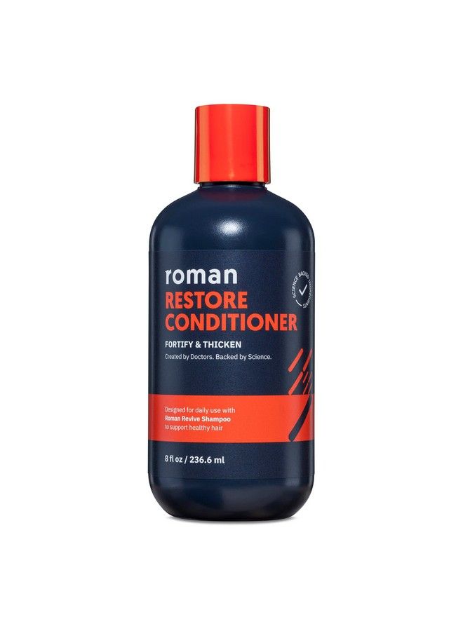 Roman Men Restore Conditioner With Ingredients To Fortify And Moisturize Hair Plant Proteins Coconut Oil And Shea Butter Made Without Parabens Or Phthalates | 8 Fl Oz - Image 1