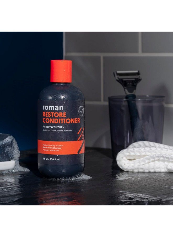 Roman Men Restore Conditioner With Ingredients To Fortify And Moisturize Hair Plant Proteins Coconut Oil And Shea Butter Made Without Parabens Or Phthalates | 8 Fl Oz - Image 5