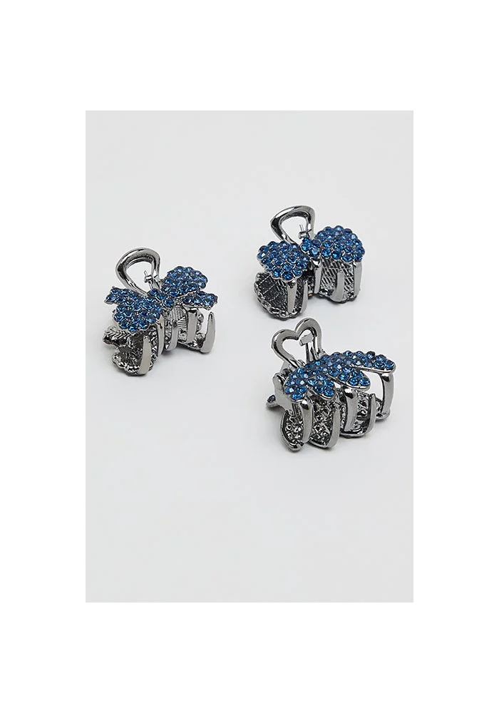 3 Piece Embellished Claw Clips