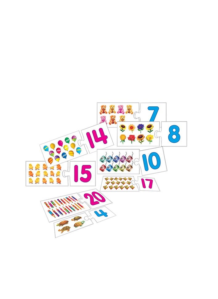 Creative's - Creative's Number Fun 123… | Learn Numbers & Counting 1-20 | Interactive Preschool Puzzle Game | Develops Number Recognition, Memory & Problem-Solving | Montessori-Inspired Early Learning Toy | 20 Self-Correcting Number Puzzles | Educational Math Game for Kids Ages 4+ | Fun & Engaging Number Sequencing Activity | Improves Eye-Hand Coordination & Cognitive Skills - Image 1