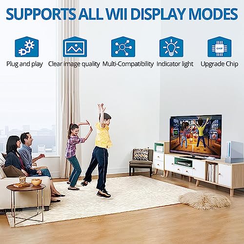 AUTOUTLET Wii to HDMI Converter 1080P for Full HD Device, Wii HDMI Adapter with 3,5mm Audio Jack&HDMI Output Compatible with Nintendo Wii, Wii U, HDTV, Monitor-Supports All Wii Display Modes 720P - Image 5