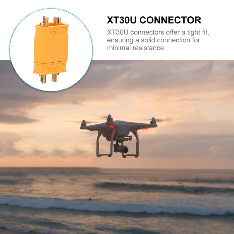 🚗 موصلات XT30U لبطاريات RC ليبو للطائرات بدون طيار والمركبات بتثبيت آمن - Image 4