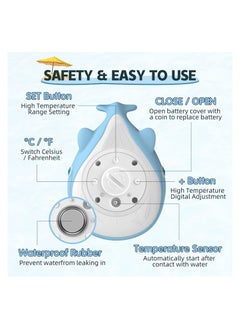 SYOSI Baby Bath Thermometer, Baby Bath Bathtub Thermometer for Infant, Safety Bath Tub Water Temperature Digital Thermometer, Floating Bathing Toy Gift, for Newborn with Flashing Temperature Warning  - Image 5