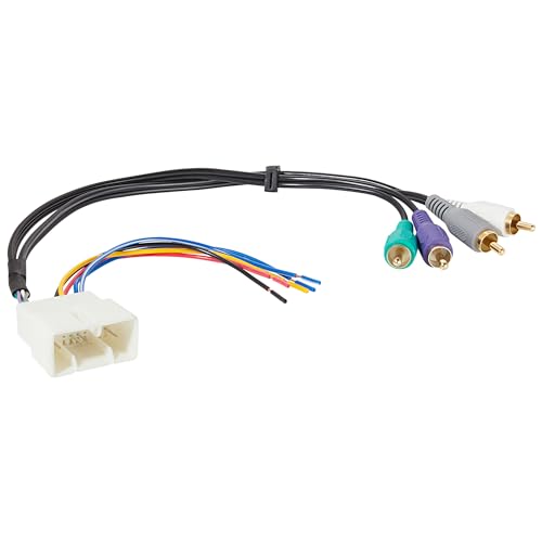 RED WOLF سلك تكامل مضخم الصوت RED WOLF مع موصل RCA متوافق مع تويوتا أفالون 1992-1999 ولكزس ES300 15 دبابيس لتثبيت راديو ستيريو CD بعد البيع - Image 1