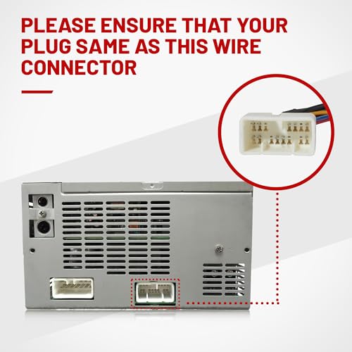 RED WOLF سلك تكامل مضخم الصوت RED WOLF مع موصل RCA متوافق مع تويوتا أفالون 1992-1999 ولكزس ES300 15 دبابيس لتثبيت راديو ستيريو CD بعد البيع - Image 4