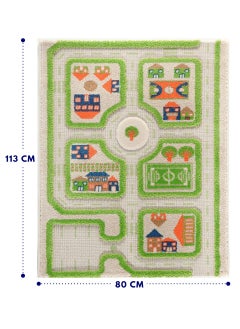 سجادة لعب ثلاثية الأبعاد تصميم حركة المرور - صغيرة | خضراء | سجادة نشاط للأطفال | غرفة نوم، غرفة معيشة، سجادة حضانة | بولي بروبيلين | قابلة للطي | 113 سم × 80 سم - pzsku/Z193E5A22EA89DFC73D90Z/45/_/1734181531/8ffbe8c8-ecb0-4309-9173-f493599ceb30