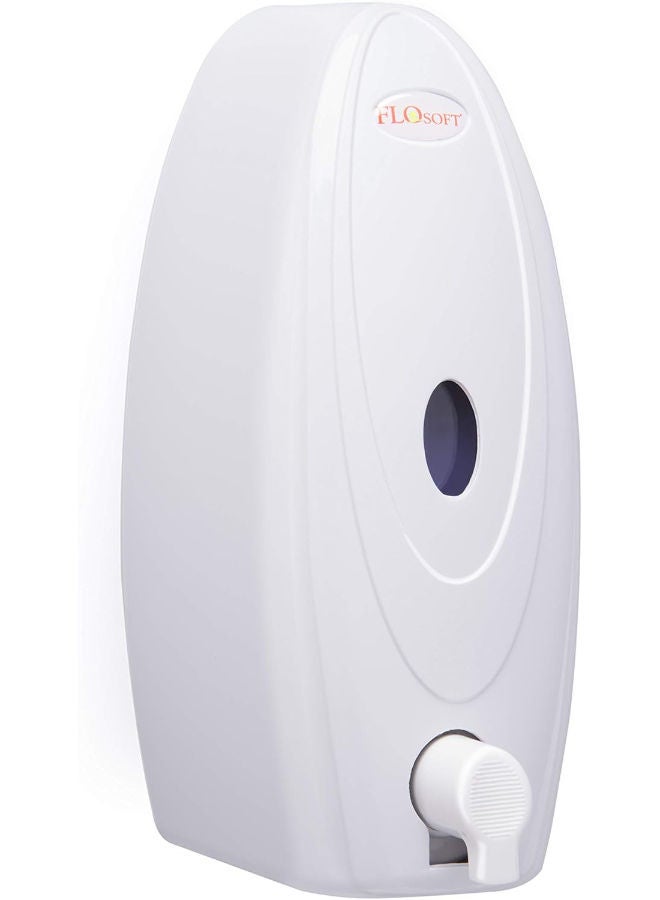Flosoft Plastic Foam Soap dispenser 500ML Wall Mount Easy to refill suitable for Liquid hand soap and Hand Sanitiser White.F049