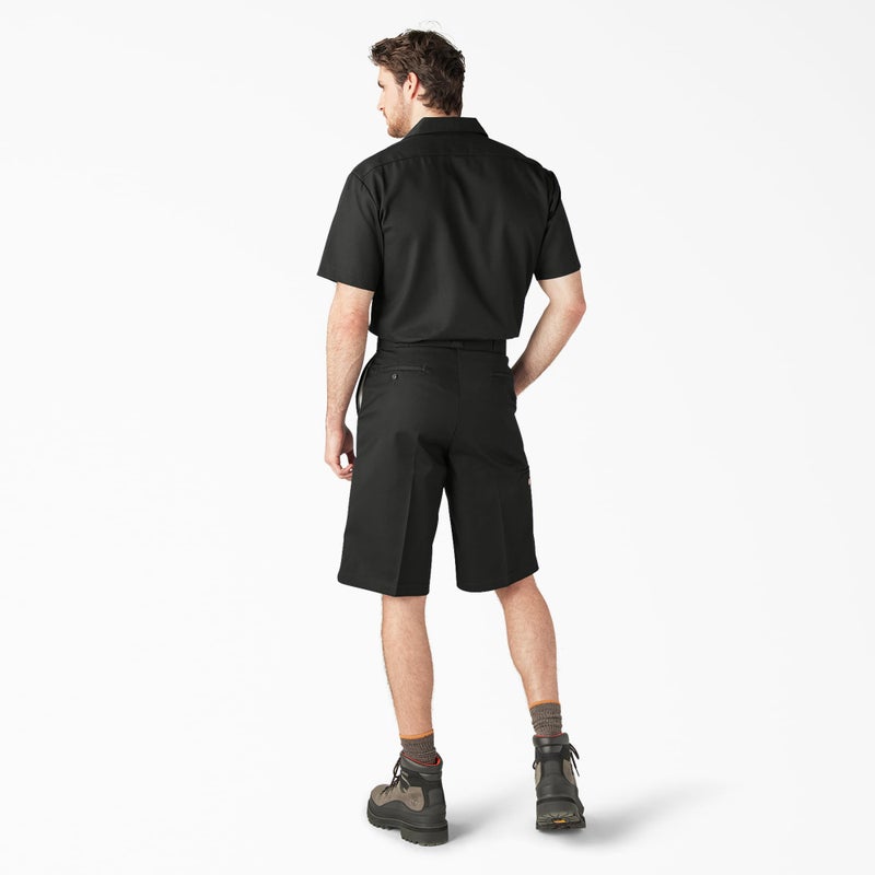 Dickies Menâ€™s 13-Inch Loose Fit Work Shorts â€“ Durable Outdoor Uniform Shorts with Multi-Pockets for Men on The Job, Black, 36 Regular US - Image 5