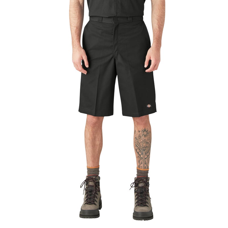 Dickies Menâ€™s 13-Inch Loose Fit Work Shorts â€“ Durable Outdoor Uniform Shorts with Multi-Pockets for Men on The Job, Black, 36 Regular US - Image 1