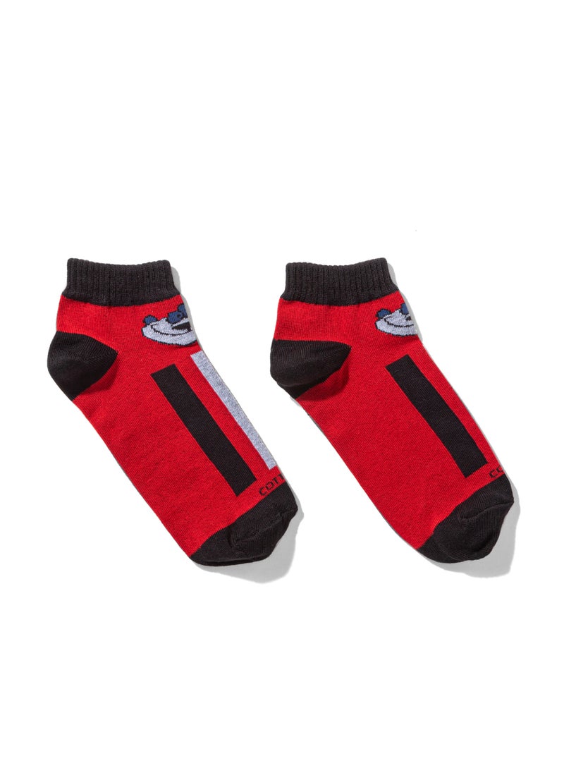 COTTONIL Pack of 3 Collection Cotton Socket Socks for Kids  - Image 4