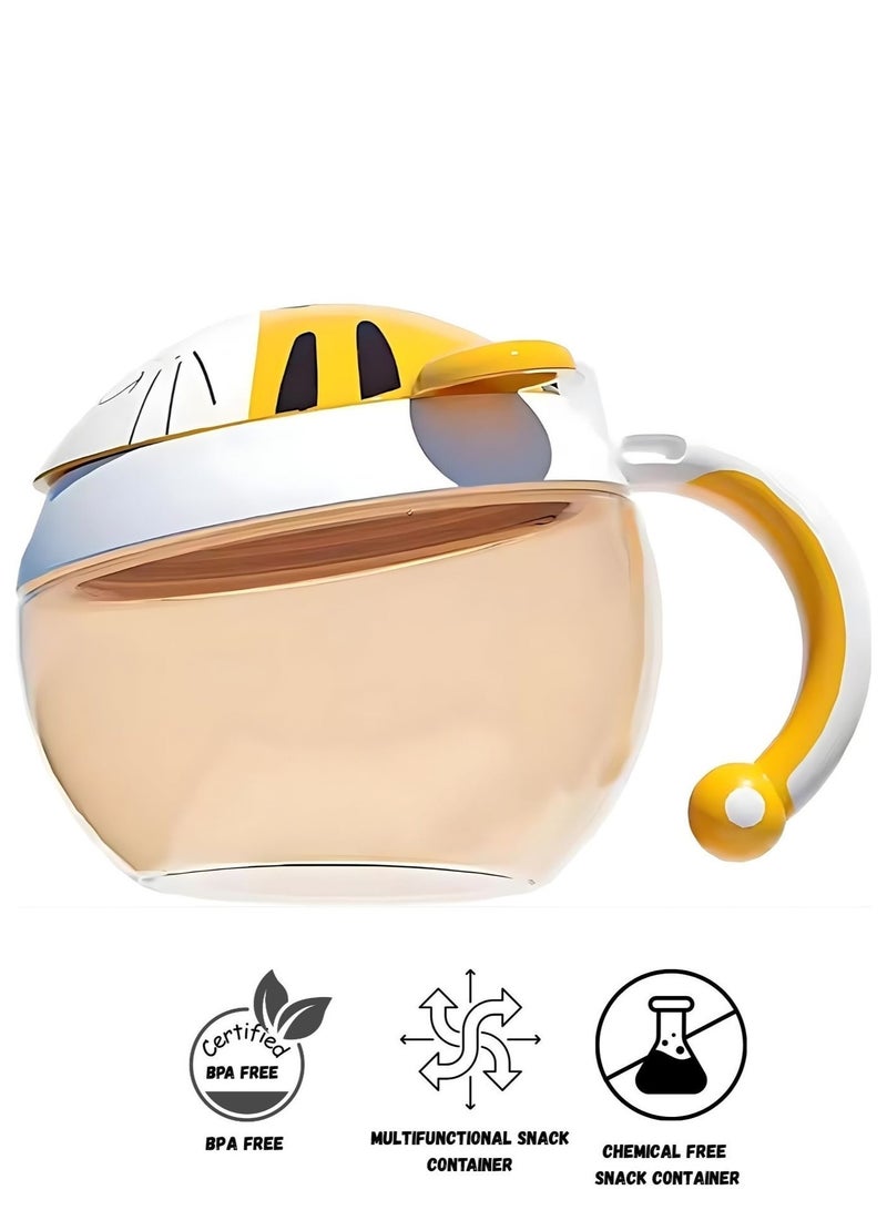 Animal-Themed Toddler Snack Cup with Handle – Fun, Safe & Spill-Proof Snack Container for Kids - Image 1