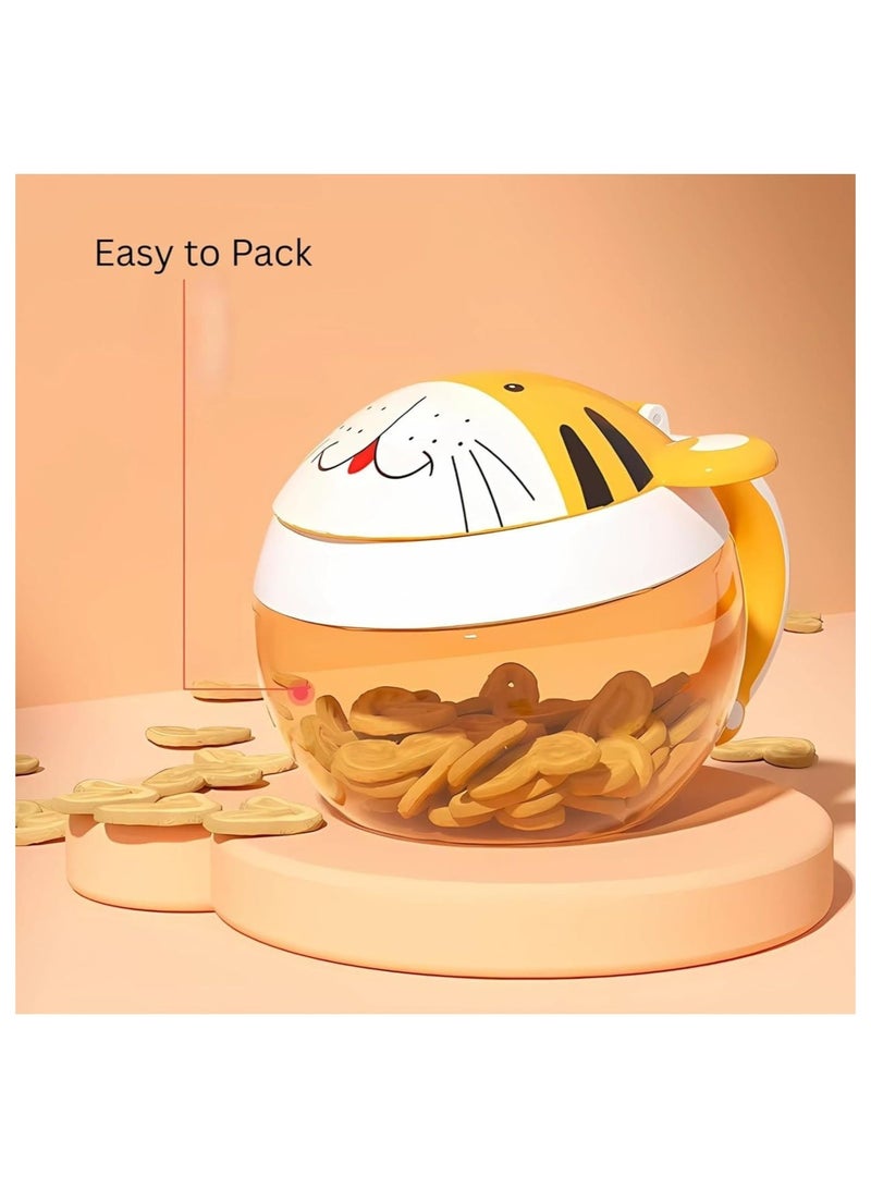 Animal-Themed Toddler Snack Cup with Handle – Fun, Safe & Spill-Proof Snack Container for Kids - Image 2