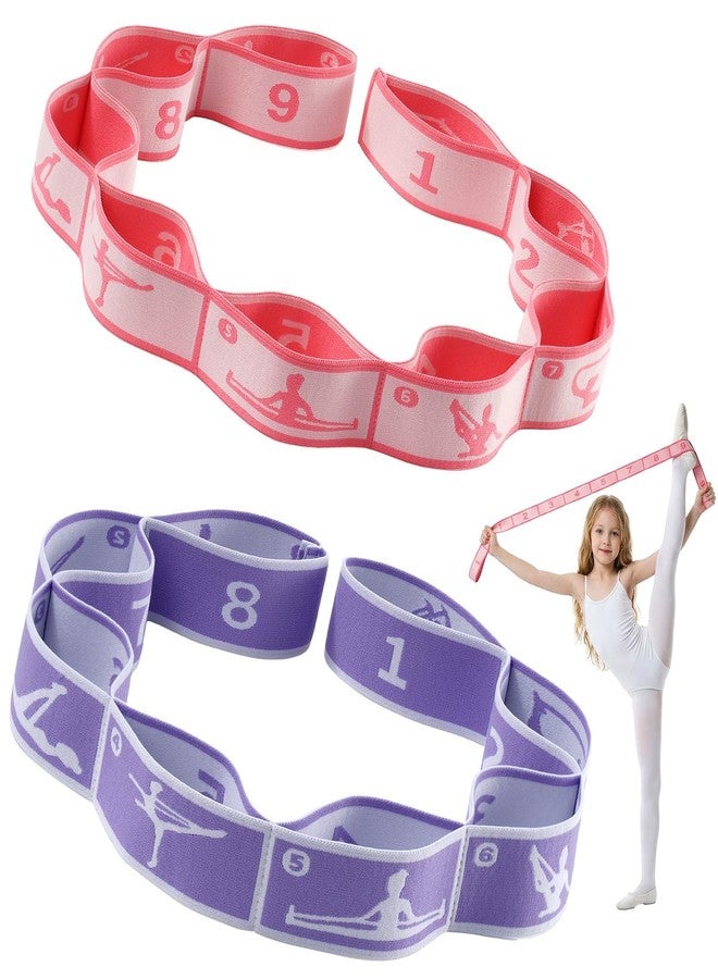 Slim Panda 2 PCS Stretch Strap for Kids Gymnastics Multi-Loop Elastic Strap for Ballet, Latin, Dance, Yoga, Children Flexibility Training & Exercise Resistance Yoga Band - Image 1