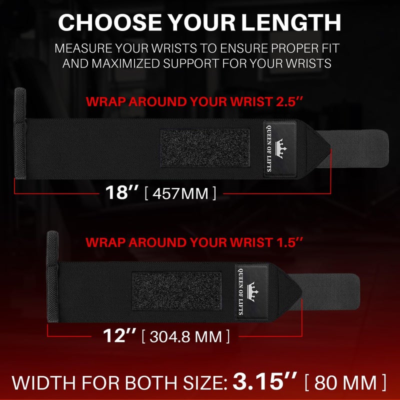 TECEUM Fit Weightlifting Wrist Wraps with Thumb Loop â€“ Black â€“ Beast Mode â€“ 18 inch â€“ Heavy-Duty Workout Wrist Support & Protection â€“ Ideal for Powerlifting, Strength Training, Bodybuilding - Image 5