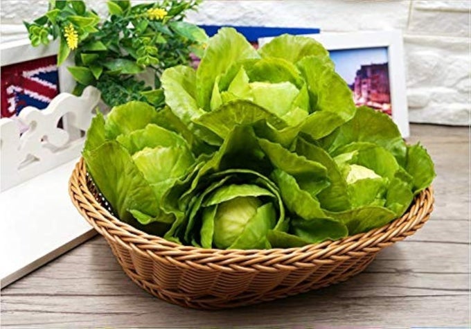 ARTIFICIAL FAKE BLOSSOMY CABBAGE SIMULATED FULL BLOWN CABBAGE BALL 1PCS