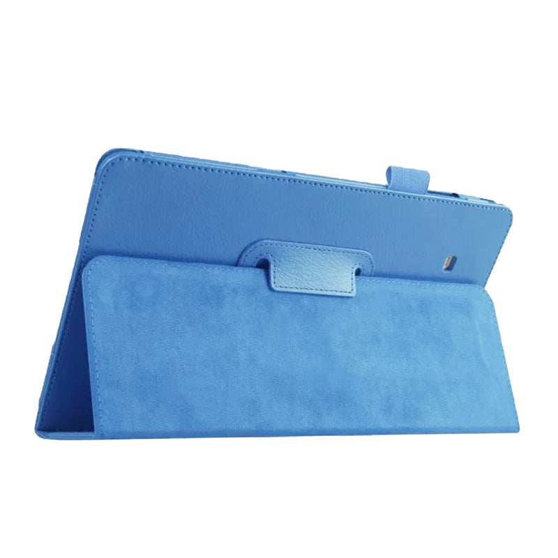 Slim Folding Tablet Cover Concise Commercial Style Premium PU Leather Cover Case Lightweight Proof for 9.6 Inch T560/T561 (Sky- ) - Image 4