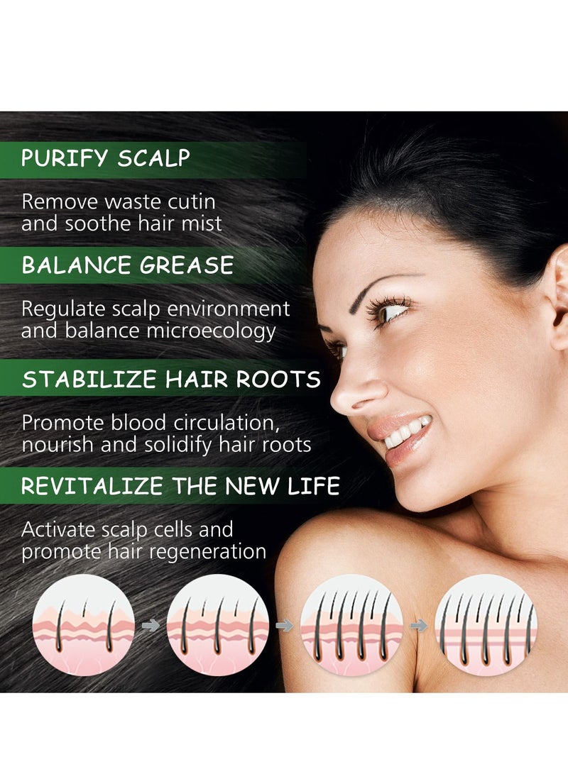 Jaysuing Rosemary shampoo prevents hair loss, controls oil, fluffy, refreshing, smooth and smoothes dry and irritated hair 100ml - Image 5