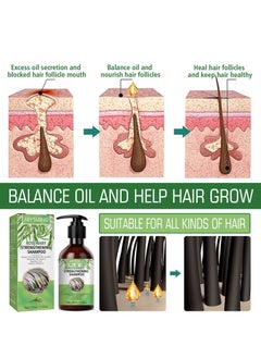 Jaysuing Rosemary shampoo prevents hair loss, controls oil, fluffy, refreshing, smooth and smoothes dry and irritated hair 100ml  - Image 3