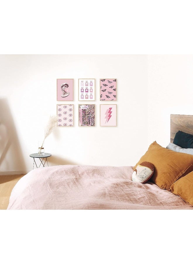 Home Trove Cheetah Print Wall Art - Pink Poster For Room Aesthetic, Blush Wall Decor, Unframed 12" X 16"  - Image 4