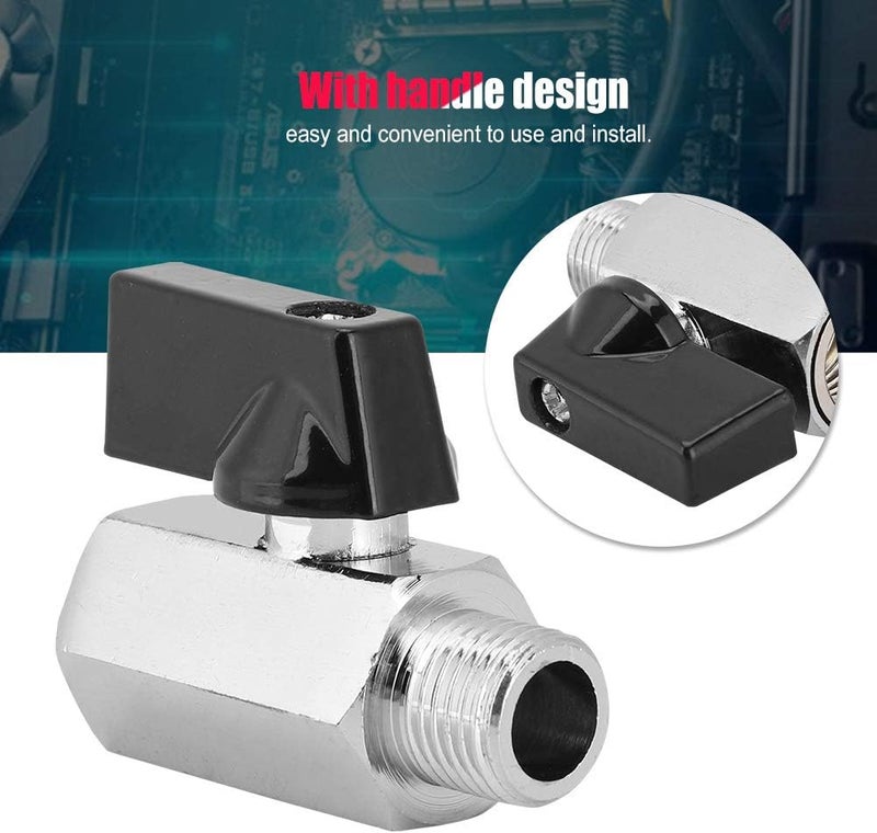 G1/4 Threads Valves Water balls Valve with Handle Design for Computer Water Cooling System , Water Cooling Valve , Water Cooling Valve G1/4 Threads balls Accessories Valves with Handle Design Valve f - Image 3
