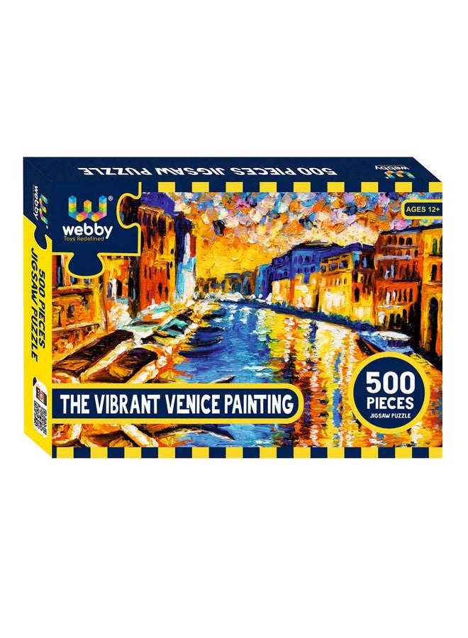 Webby The Vibrant Venice Painting Jigsaw Puzzle, 500 Pieces - Image 1