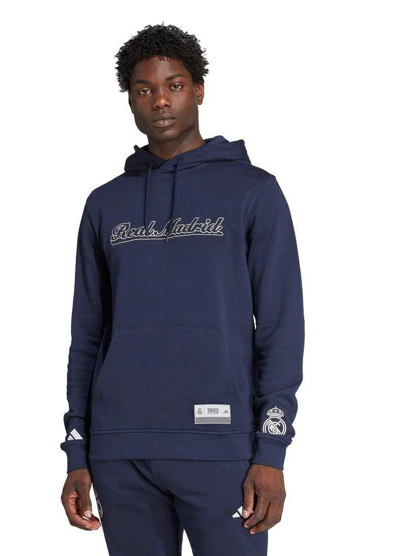 Adidas Real Us Hd Blue Football Sweatshirts For Men XS