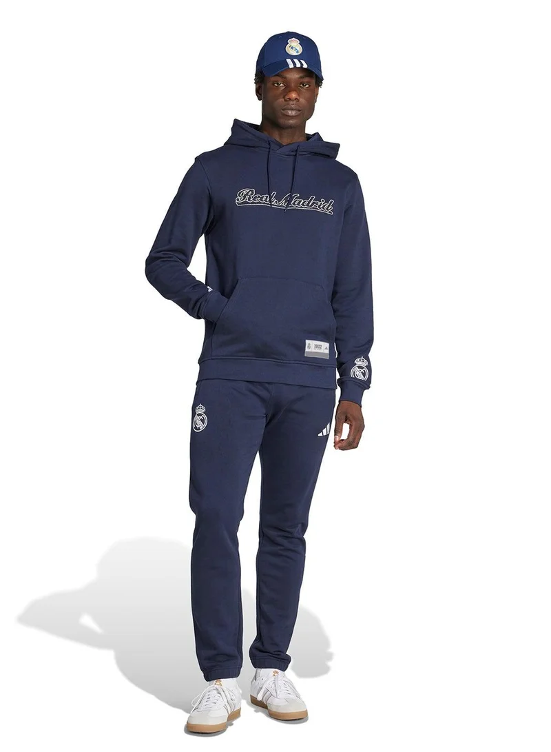 Adidas Real Us Hd Blue Football Sweatshirts For Men XS