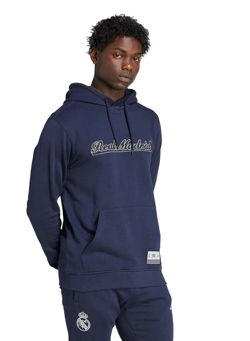 Adidas Real Us Hd Blue Football Sweatshirts For Men XS